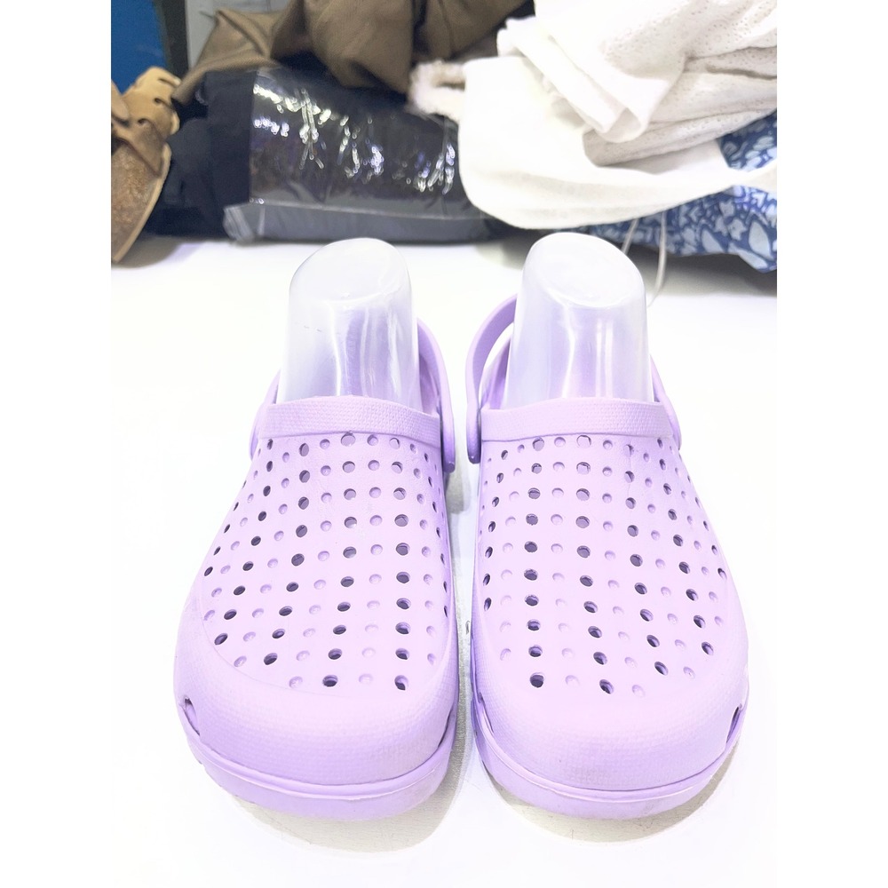 Skechers Luxe Foam Lavender Purple Clogs Slip On Shoes Womens 9